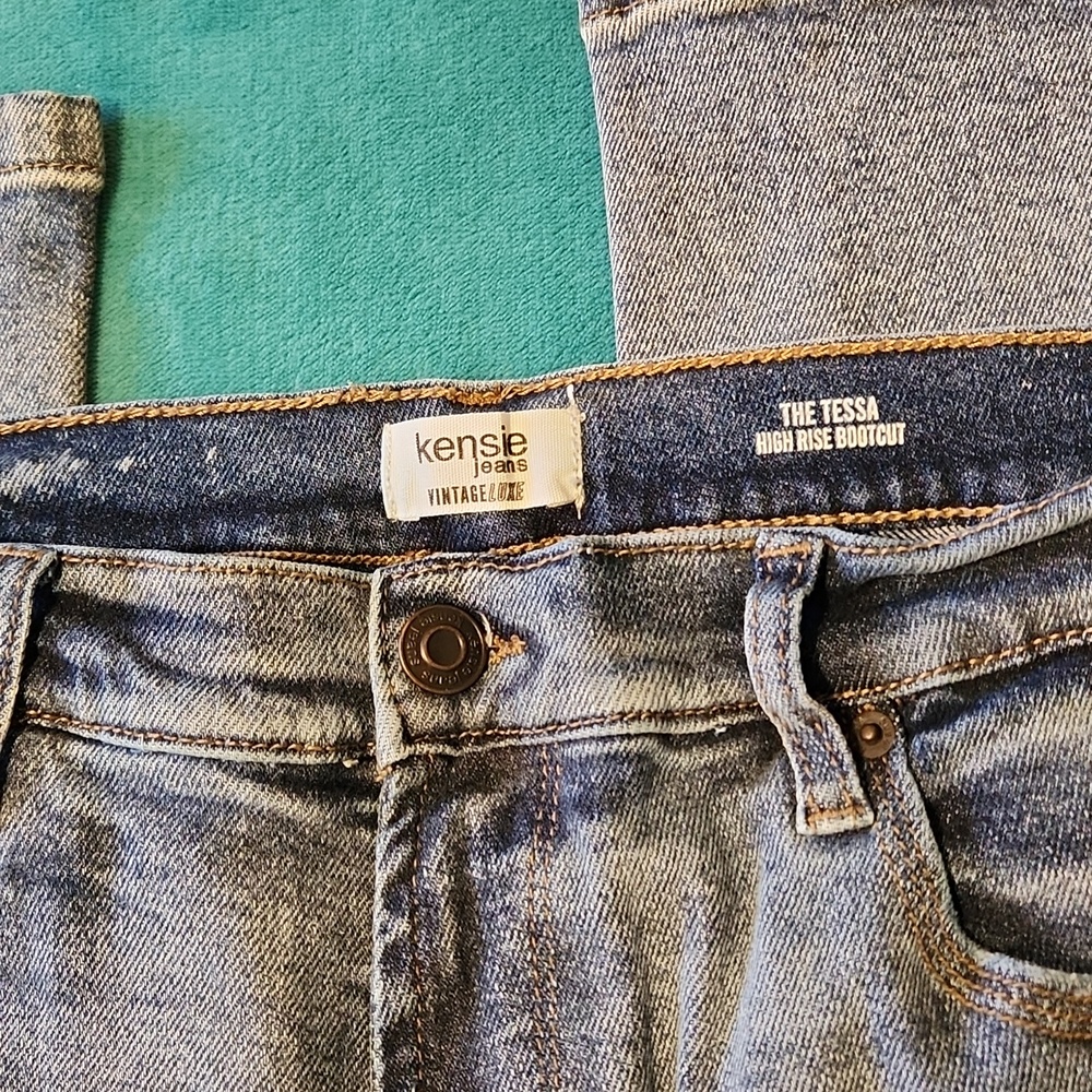 Kensie Light Blue Flare Stretch Jeans